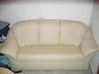 LEATHER SOFA for Sale,  Good condition,  cream/tan leather....