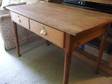 PERIOD TABLE or desk. Period solid light oak desk/table.....
