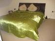 Contemporary Brown Leather Bed King Size Bargin, ....