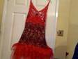 BEAUTIFUL RED size10 COCKTAIL DRESS,  New unwanted xmas....