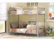 SILVER STEEL TWIN bunk bed   2 mattresses   cream M&S; ....