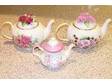 MINIATURE TEAPOTS. Set of 3 Roses collection. Royal....